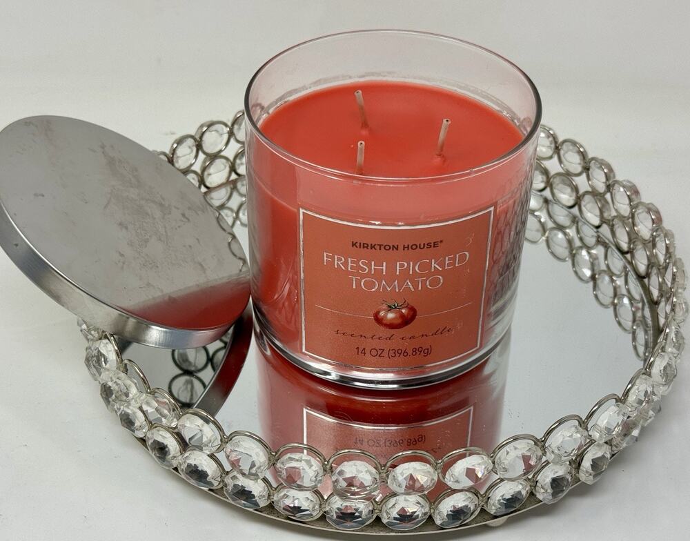 Kirkton House Fresh Picked Tomato Scented 3 Wick Candle- 14 oz